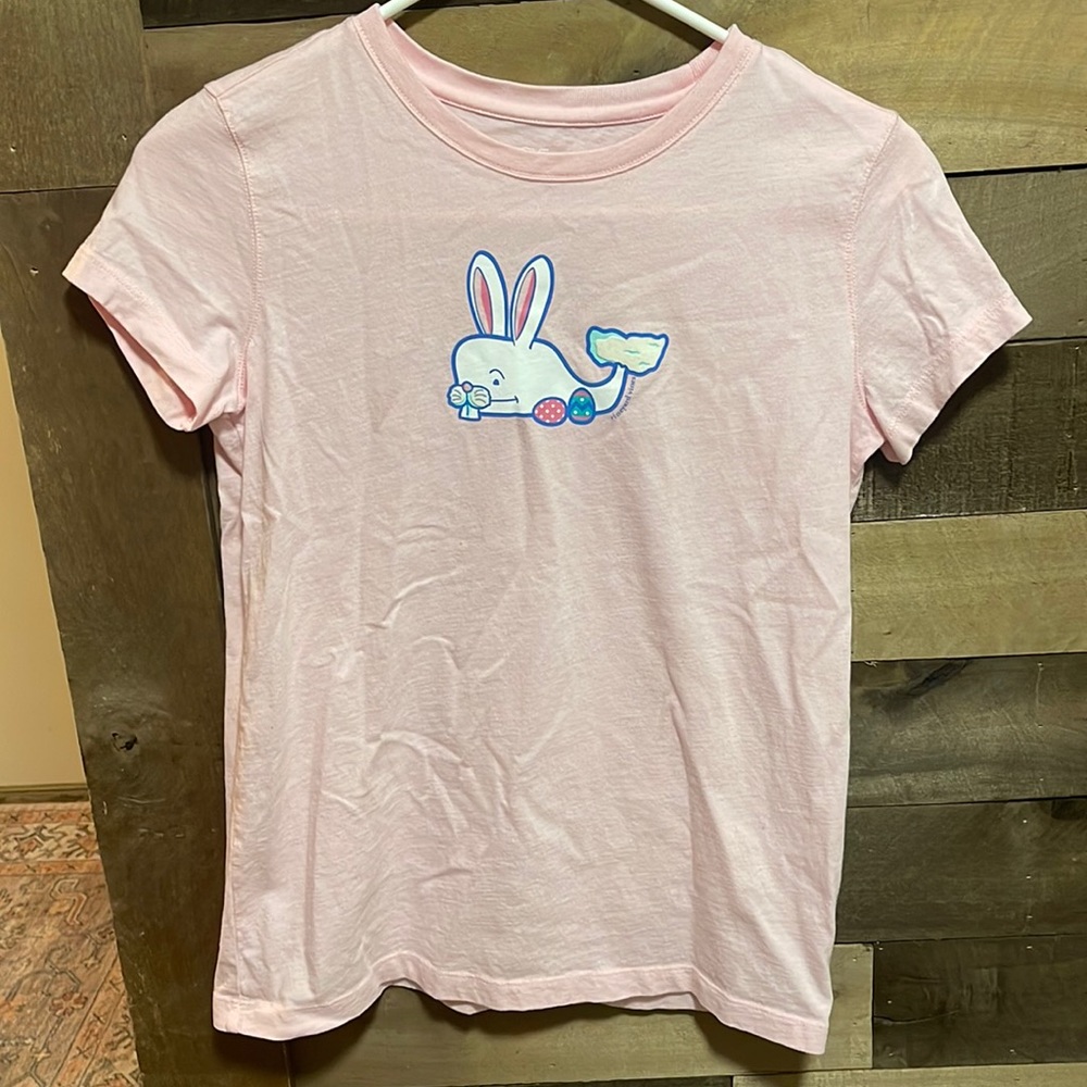 Girls Short-Sleeve Easter Bunny Whale Tee